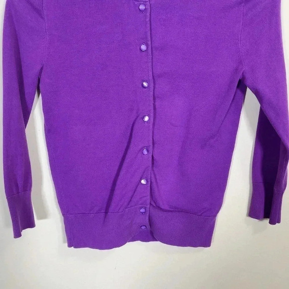 J.CREW | JACKIE CARDIGAN IN FIESTA PURPLE - Picture 5 of 15